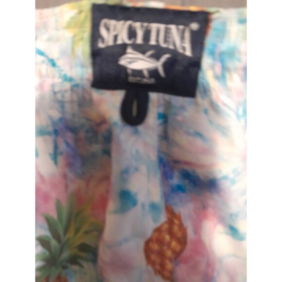 Spicy Tuna Womens Bermuda Shorts Pineapples Size Small Nice Preowned Condition - Picture 2 of 4
